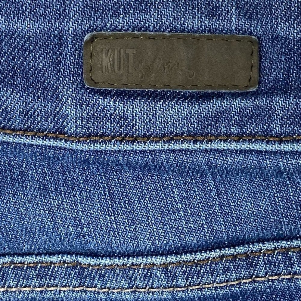 KUT from the Kloth Diana Skinny Jeans Mid Rise Size 2 Pockets Blue Denim Minimal - Picture 9 of 16